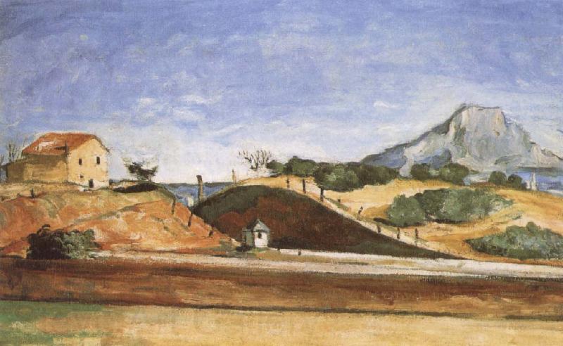 Paul Cezanne The Railway cutting Germany oil painting art